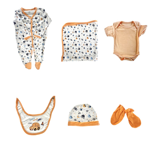 Orange Romper Set 6pcs