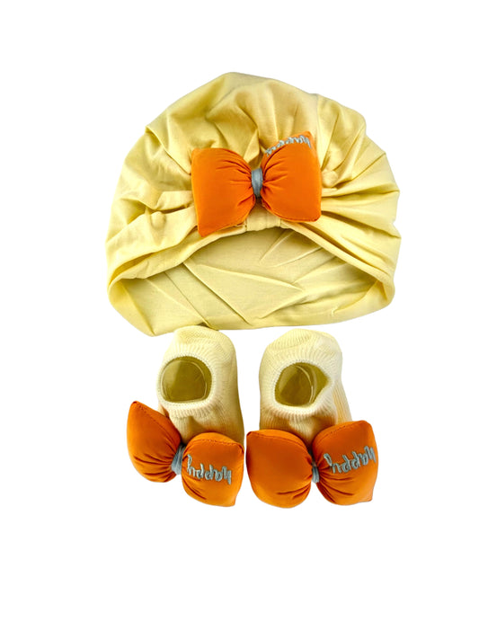 Baby Girls Cap & Shoes Set